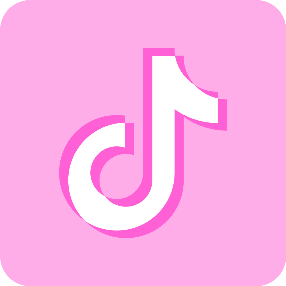 TikTok Logo Pink Icon