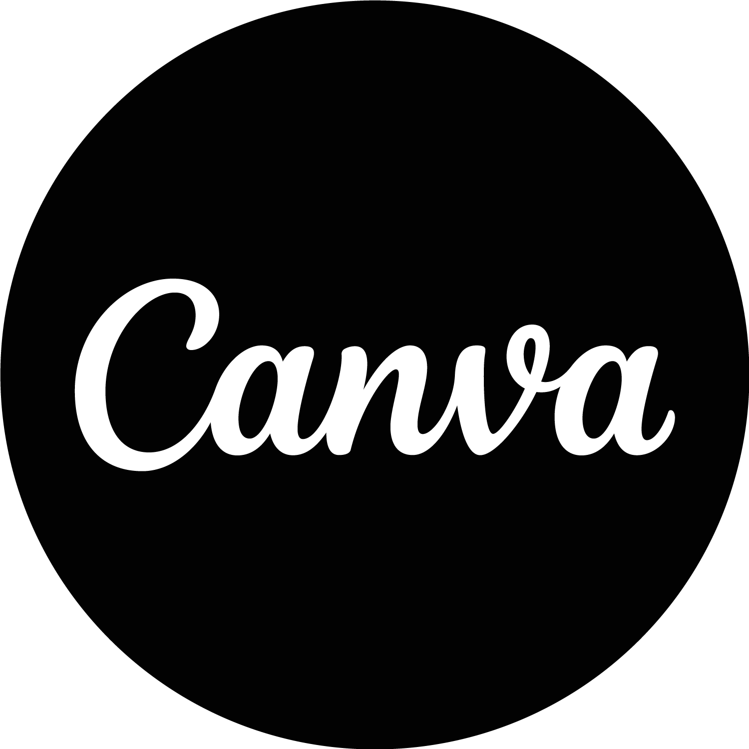 canva icon black logo