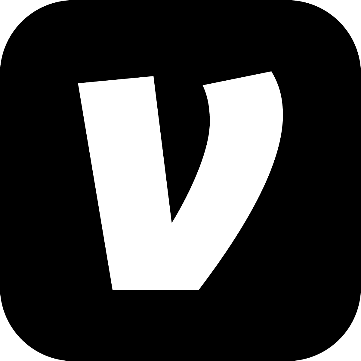 venmo logo black and white