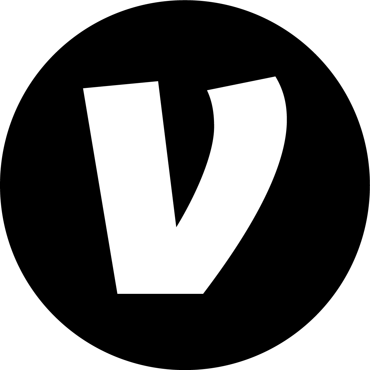 black venmo icon