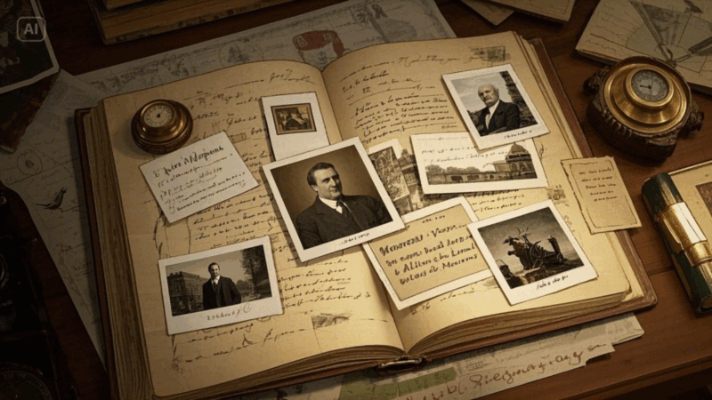 Time Traveler’s Scrapbook: Make Stickers from Alternate History Events