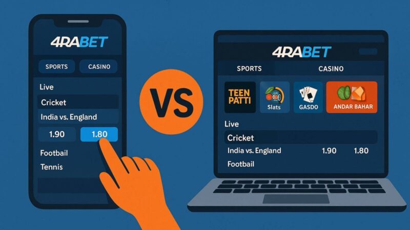 4rabet Mobile vs Desktop