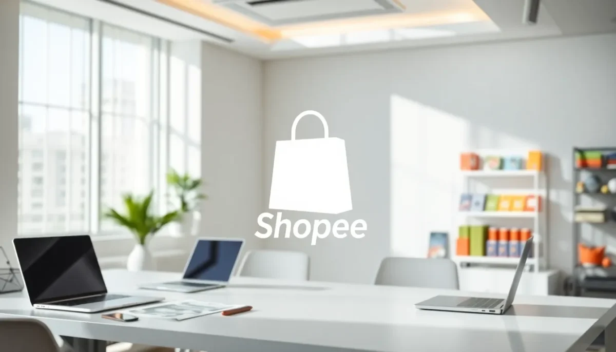shopee logo white