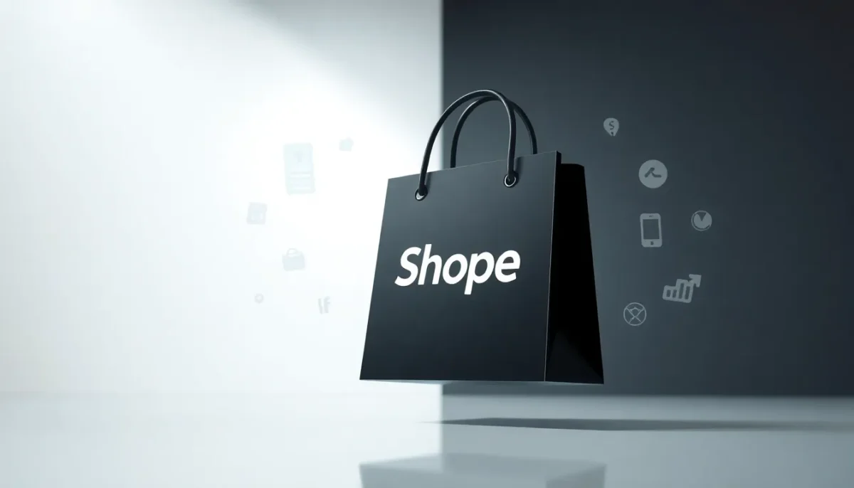 shopee logo black