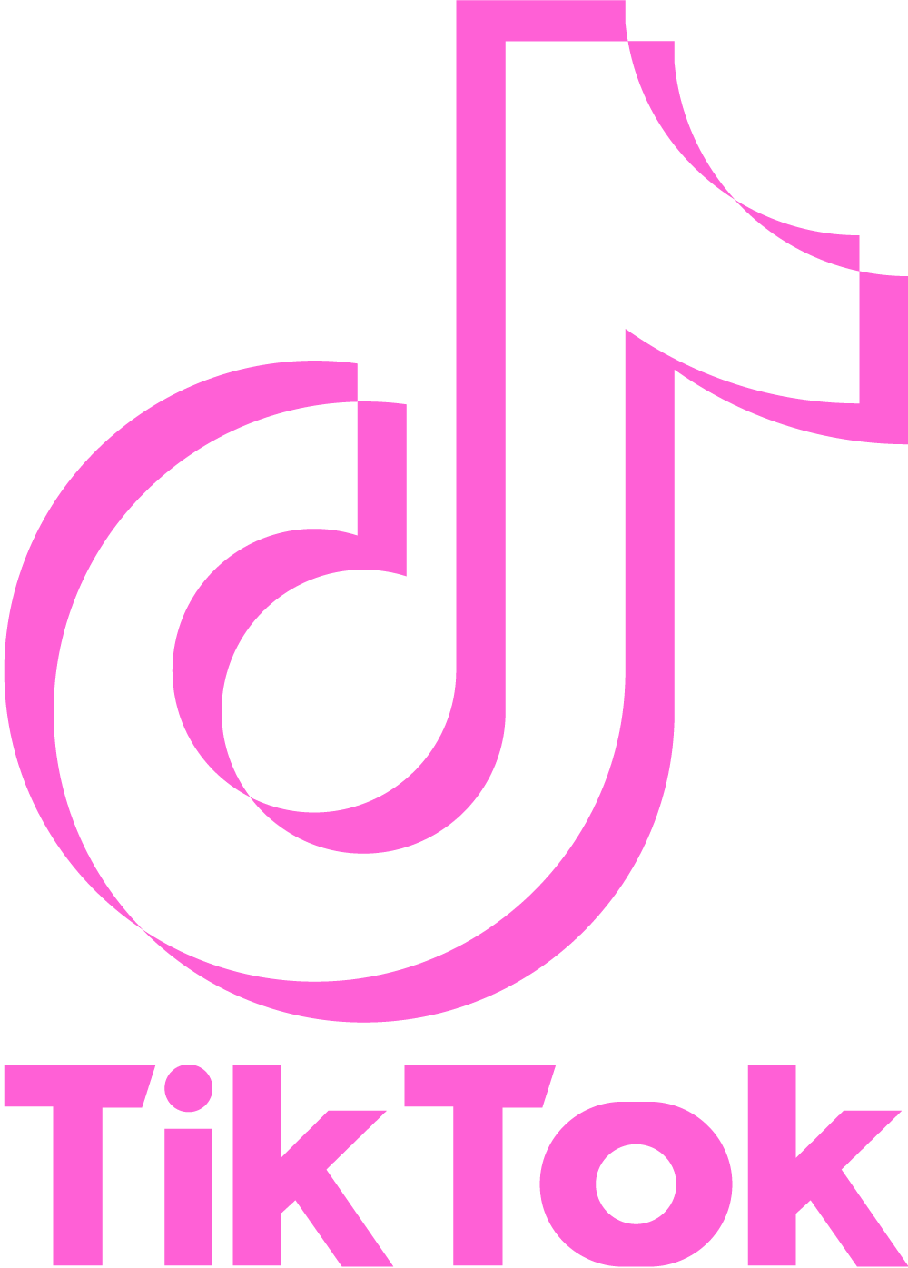 tiktok logo png pink