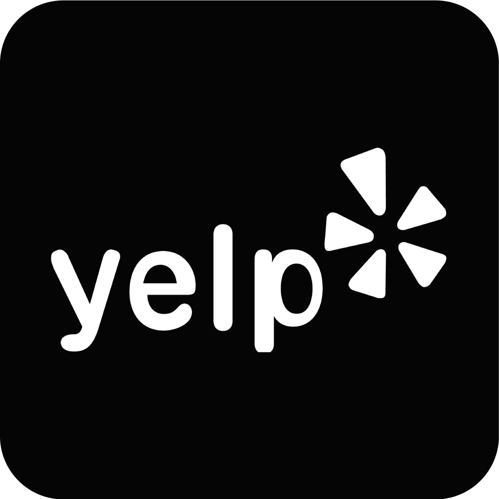 yelp logo black and white