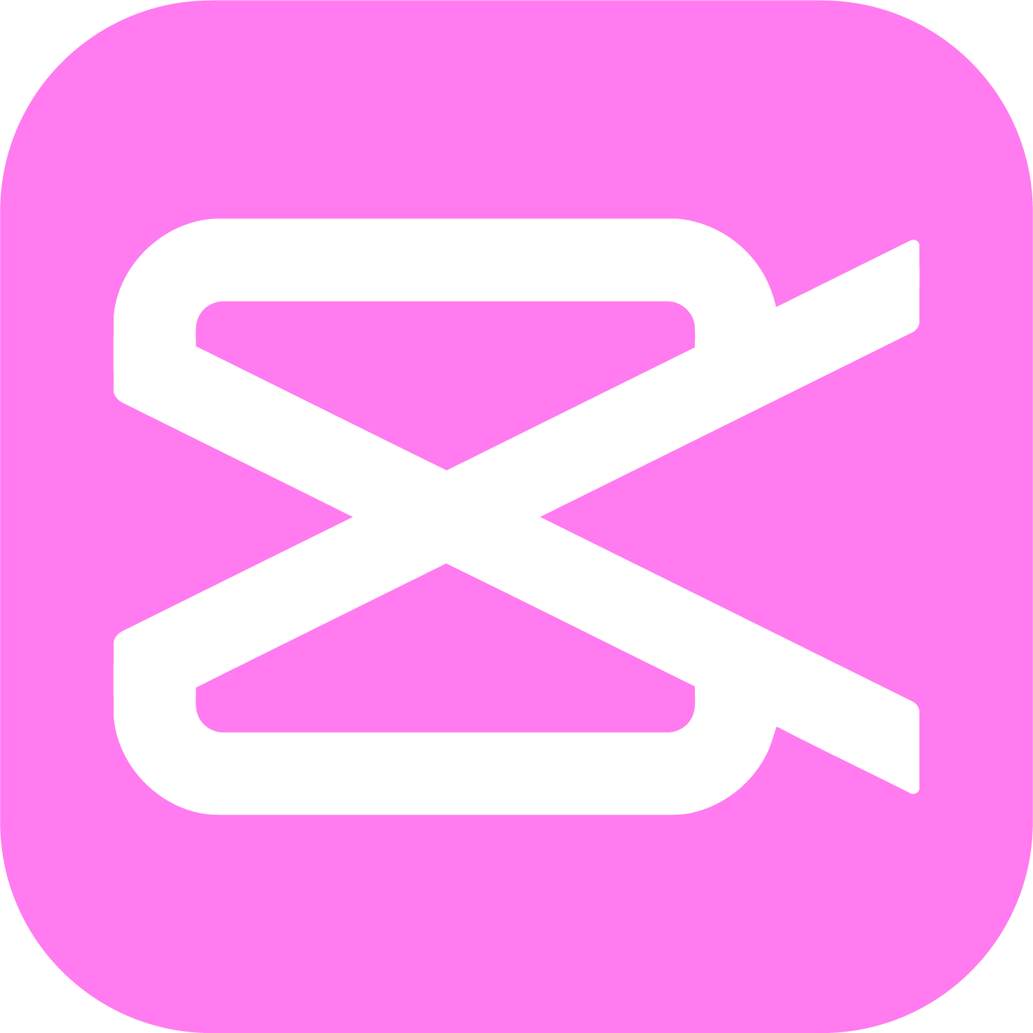 capcut logo pink