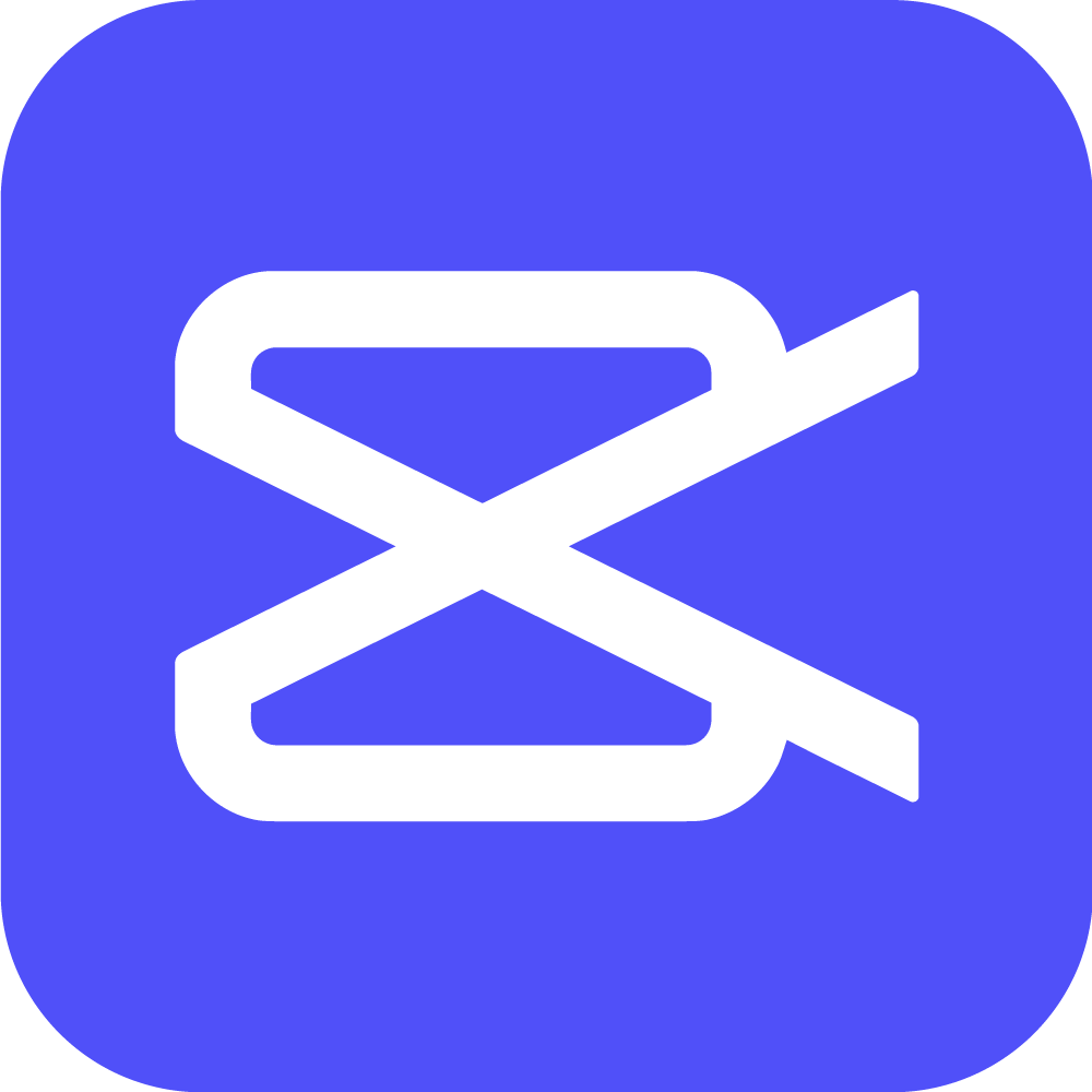 blue capcut logo