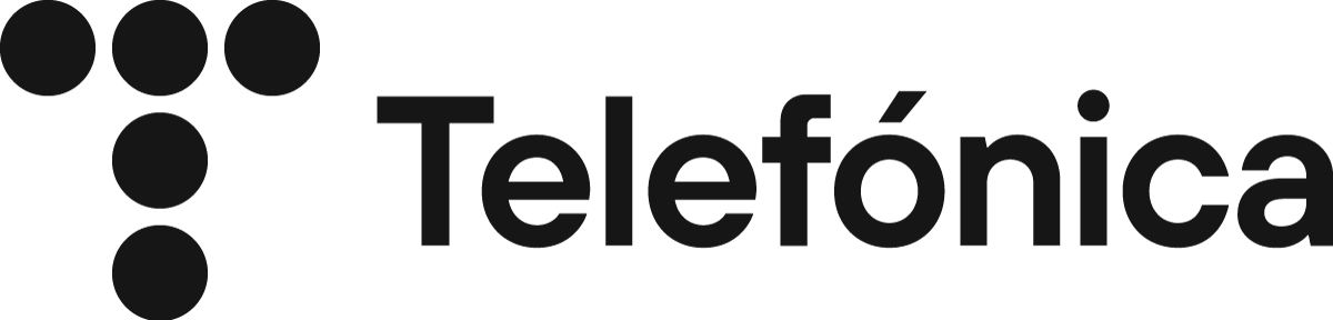 Telefonica Logo Black and White title=