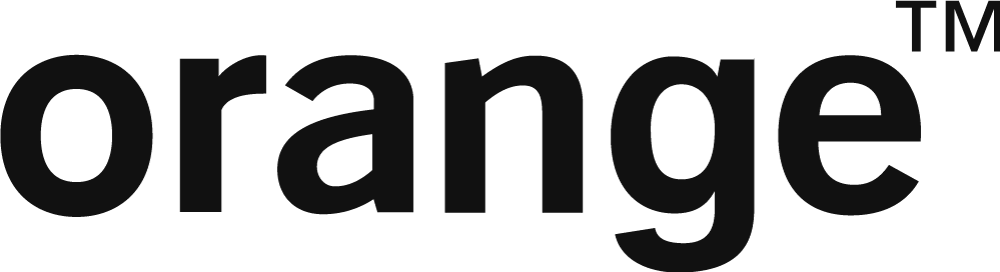 orange logo black