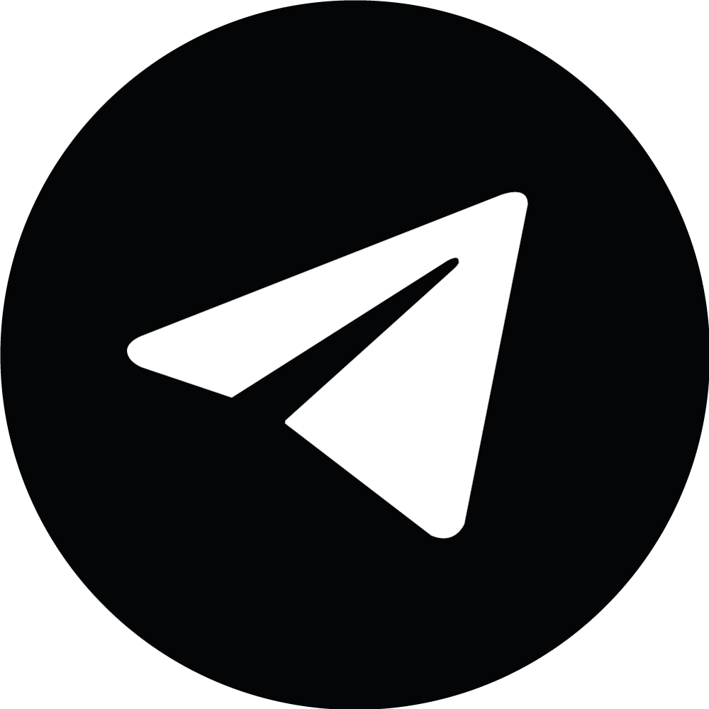 telegram logo black
